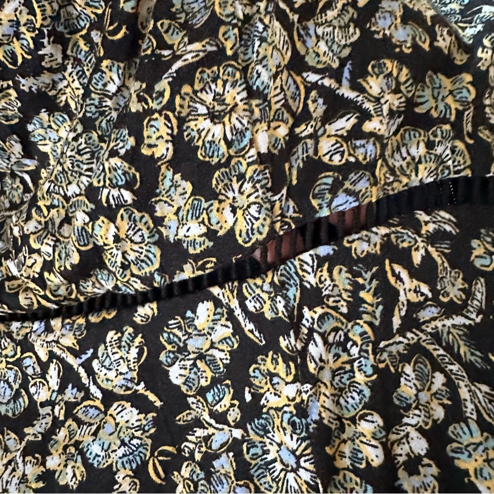 Goregous Free People Floral Paisley Long Sleeve Suqare Neck Dress Size 12 - Picture 5 of 9